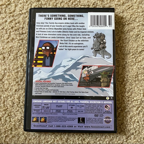 3/$25 || Family Guy Star Wars Dark Side DVD - Picture 2 of 3
